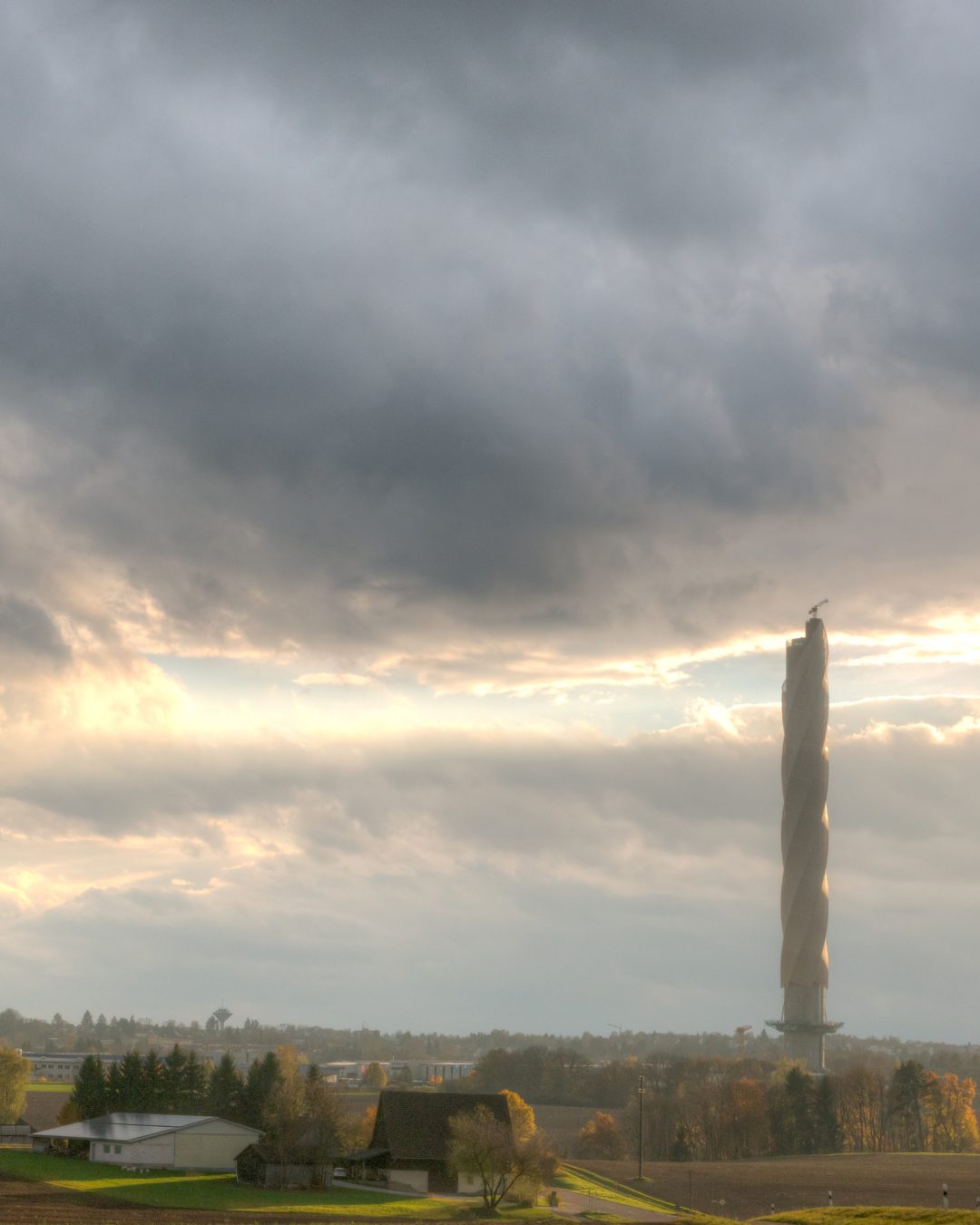 Der Testturm Rottweil im Abendlicht